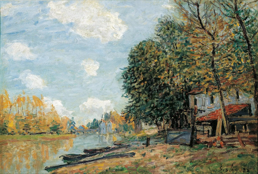 The Banks of the Loing at Moret - Alfred Sisley