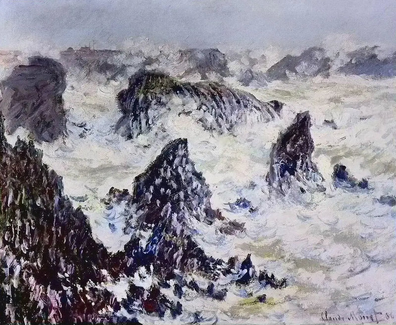 The Rocks of Belle-Île - Claude Monet