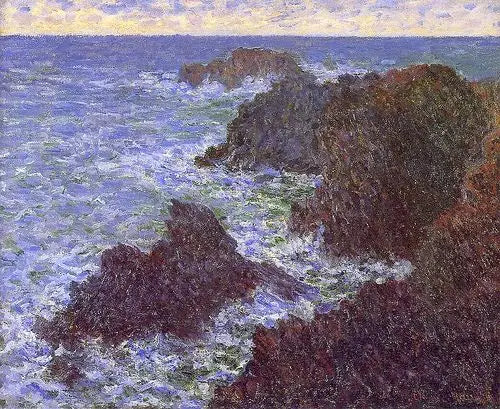 The Rocks of Belle-Île, the Wild Coast - Claude Monet