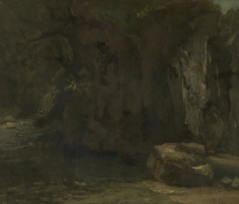 The Rocks of the Loue - Gustave Courbet
