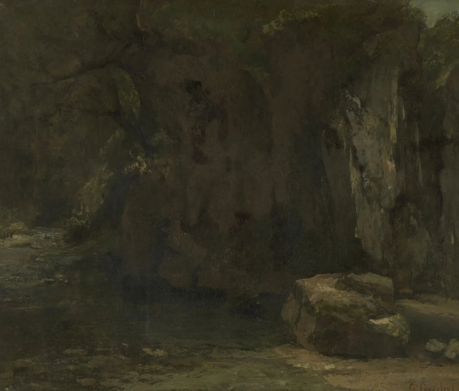 The Rocks of the Loue - Gustave Courbet