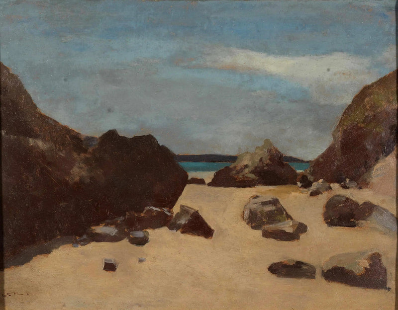 Les rocks (Rochers en Bretagne) - Odilon Redon