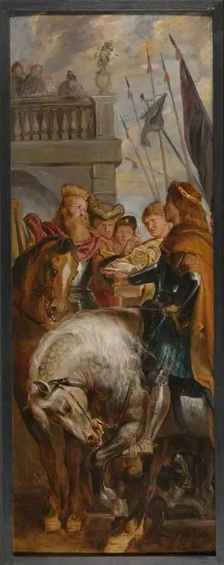 The Kings Clotaire and Dagobert disputent avec un héraut - Peter Paul Rubens