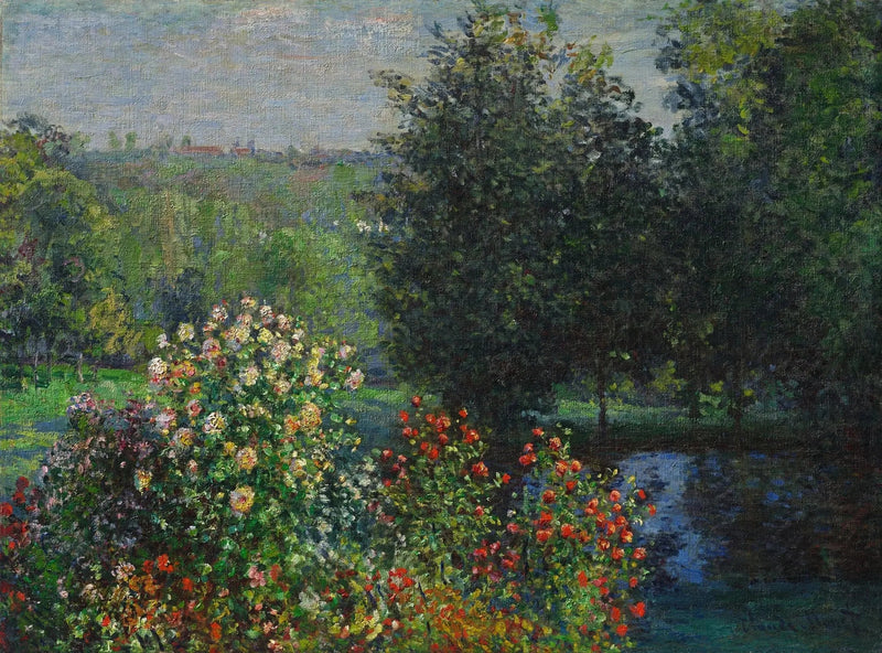 The rose bushes in the garden of Montgeron - Claude Monet