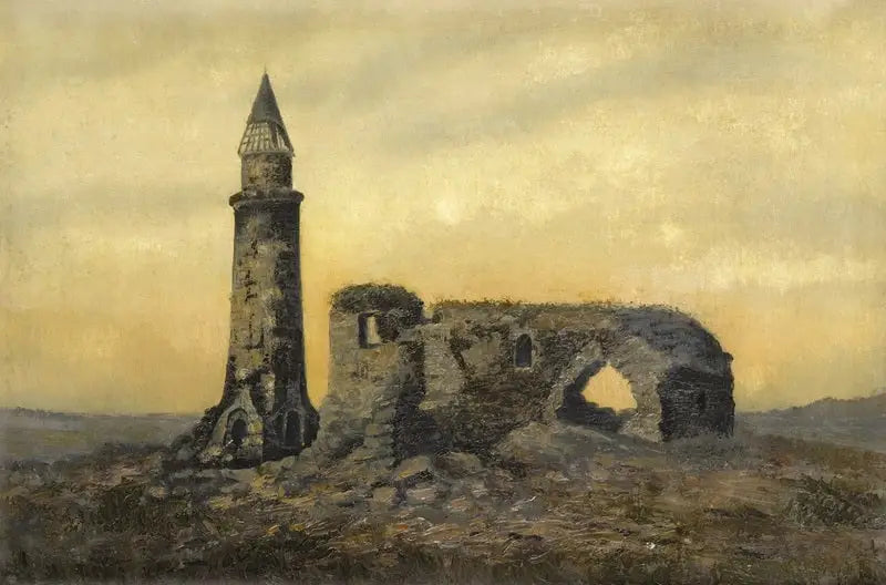 The ruins of the Khan's tomb and the small minaret in Bulgaria - Ivan Chichkine
