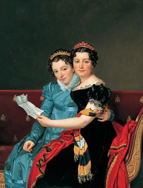 The Sisters Zénaïde and Charlotte Bonaparte - Jacques-Louis David