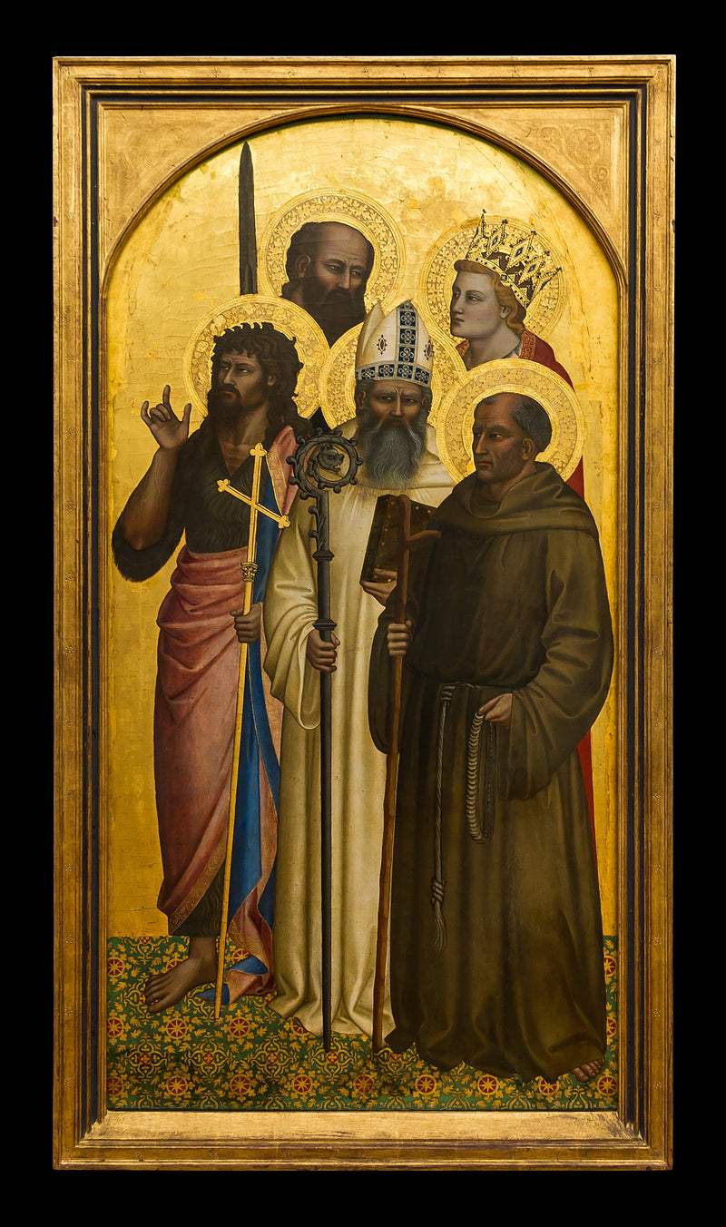 The Saints John the Baptist, Gilles, Gérard, Paul and Catherine (Miniato ?) - Nardo di Cione