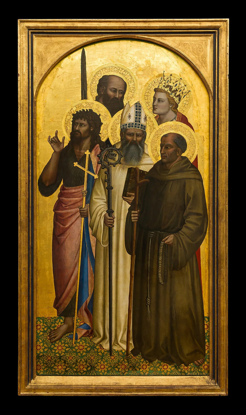 The Saints John the Baptist, Gilles, Gérard, Paul and Catherine (Miniato ?) - Nardo di Cione