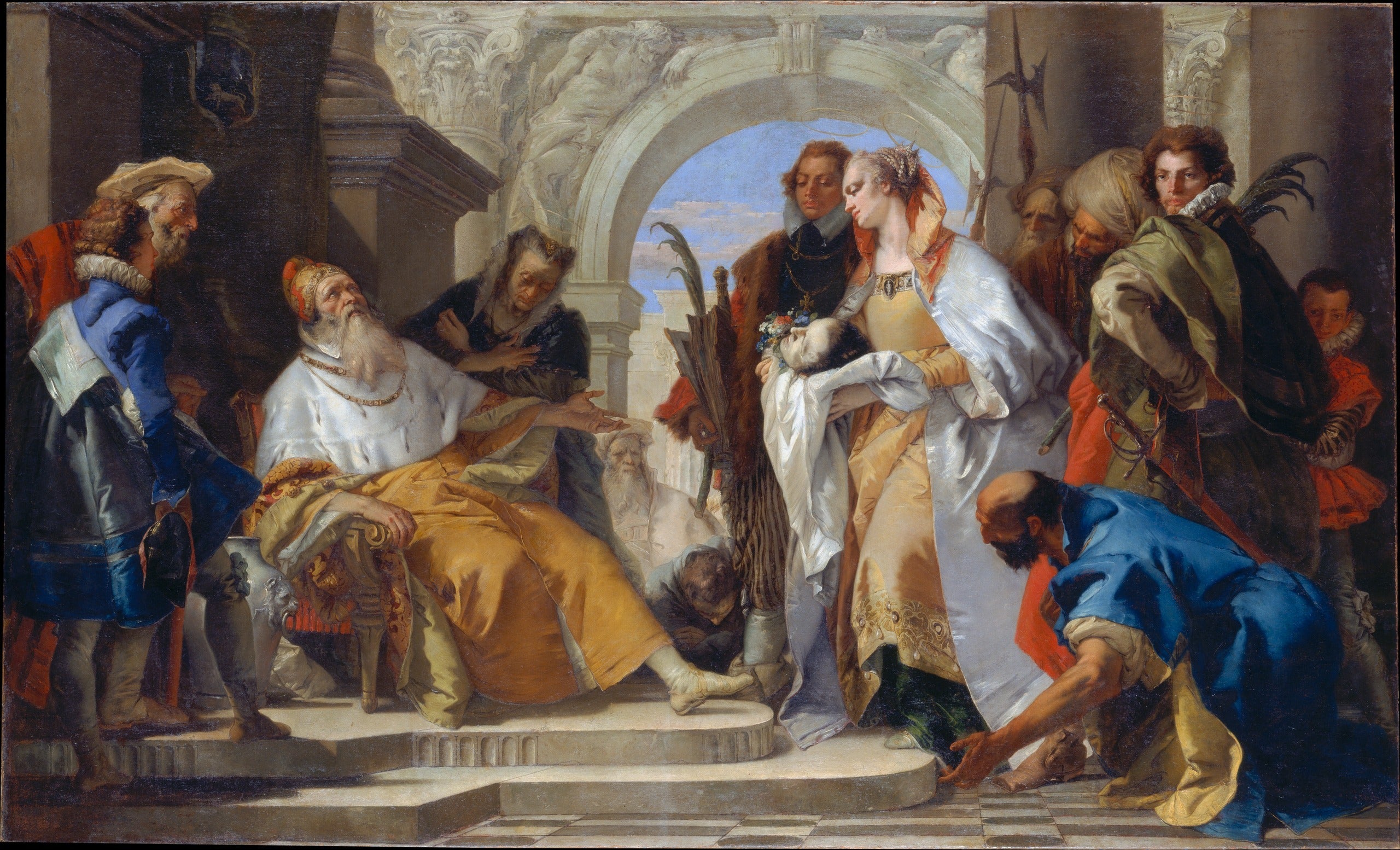The patron saints of the Crotta family - Giovanni Battista Tiepolo