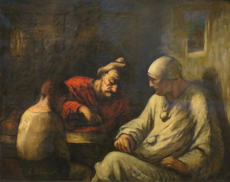 The acrobats at rest - Honoré Daumier