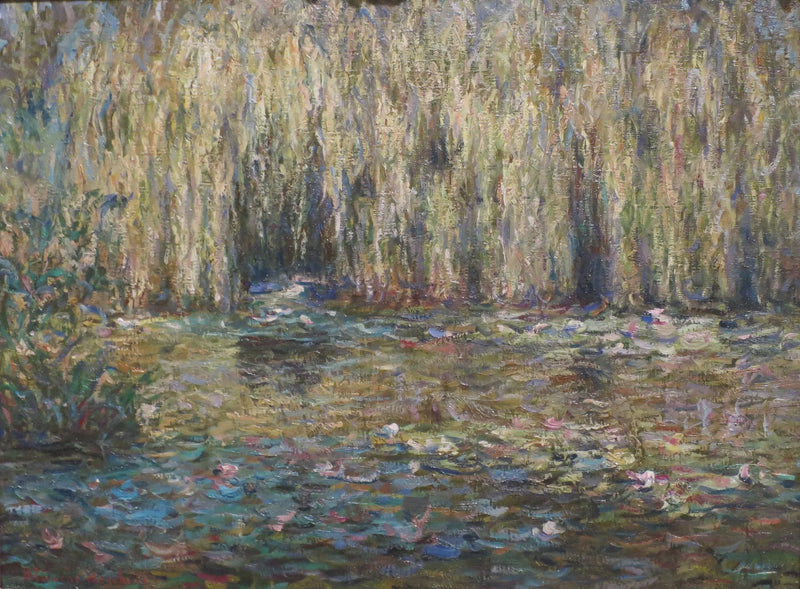 Weeping Willows on the Lily Pad Pond at Giverny - Blanche Hoschede Monet