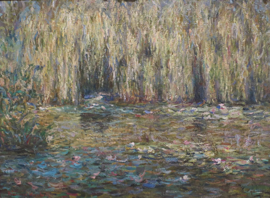 Weeping Willows on the Lily Pad Pond at Giverny - Blanche Hoschede Monet