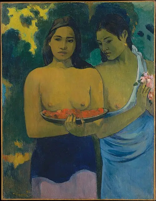The Breasts with Red Flowers - Paul Gauguin