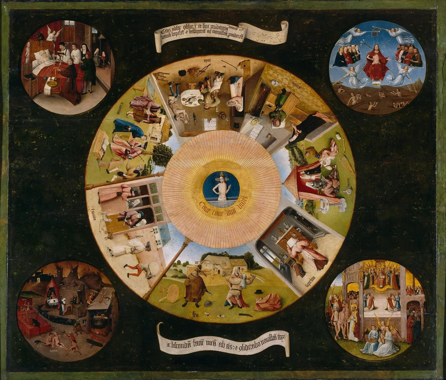 The Seven Deadly Sins and the Four Last Human Steps - Hieronymus Bosch