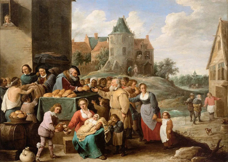 The Seven Works of Mercy - David Teniers the Younger