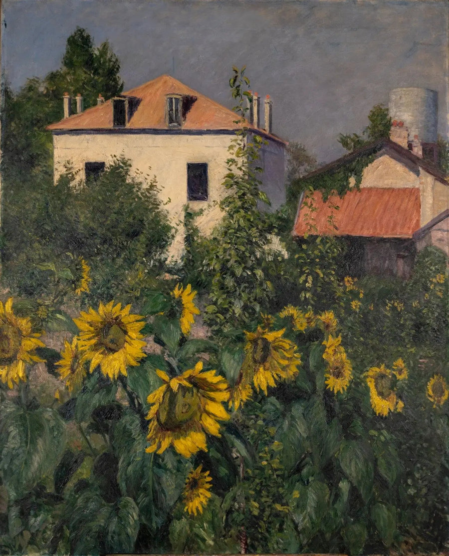 The Sunflowers, Garden of Petit Gennevilliers - Gustave Caillebotte