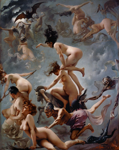 Les sorcières se rendant à leur sabbat - Luis Ricardo Falero - Alpha Reproduction