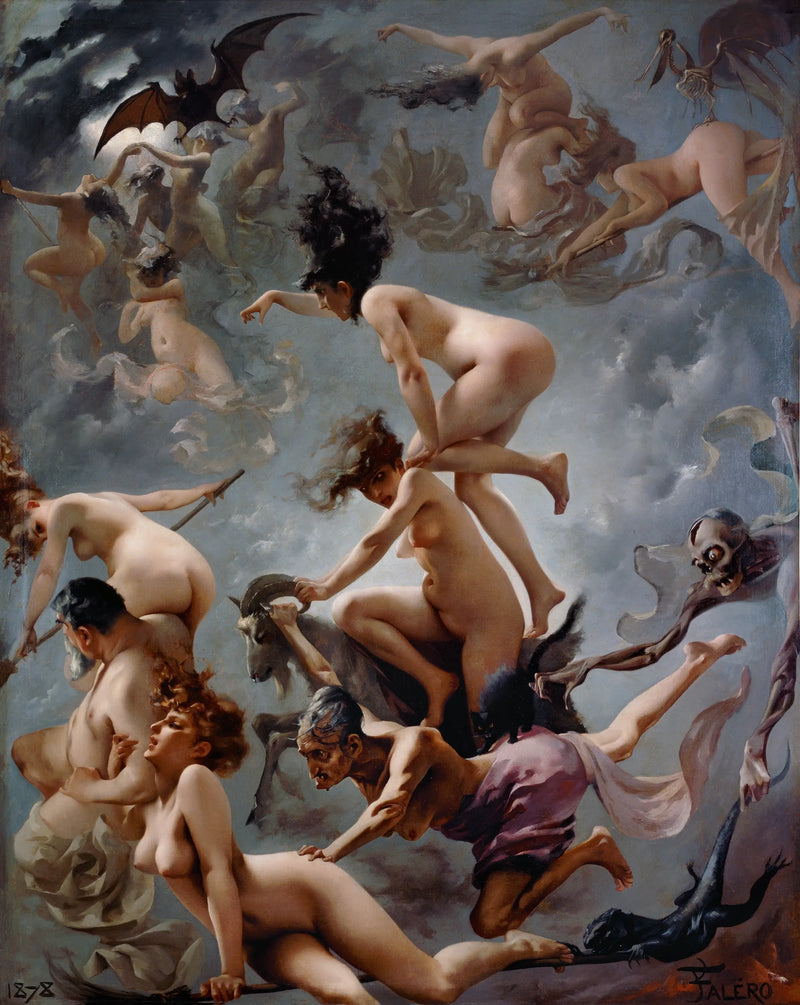The witches going to their sabbat - Luis Ricardo Falero