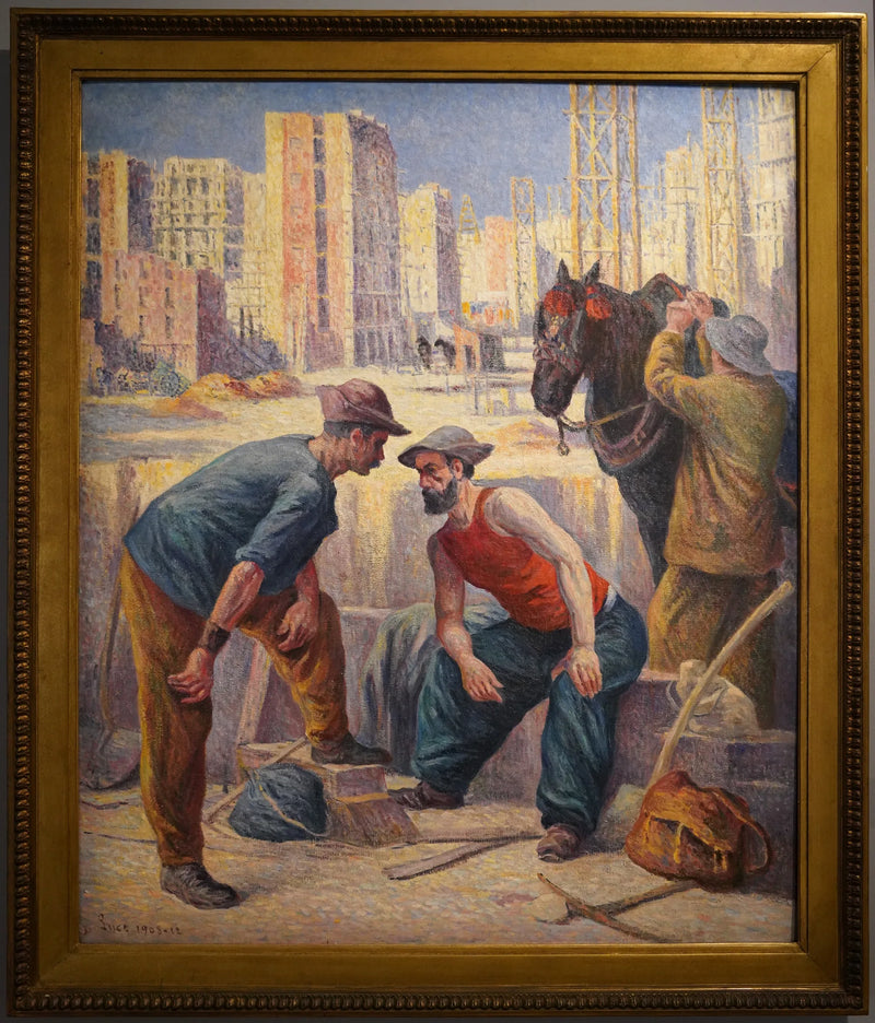 The construction workers - Maximilien Luce
