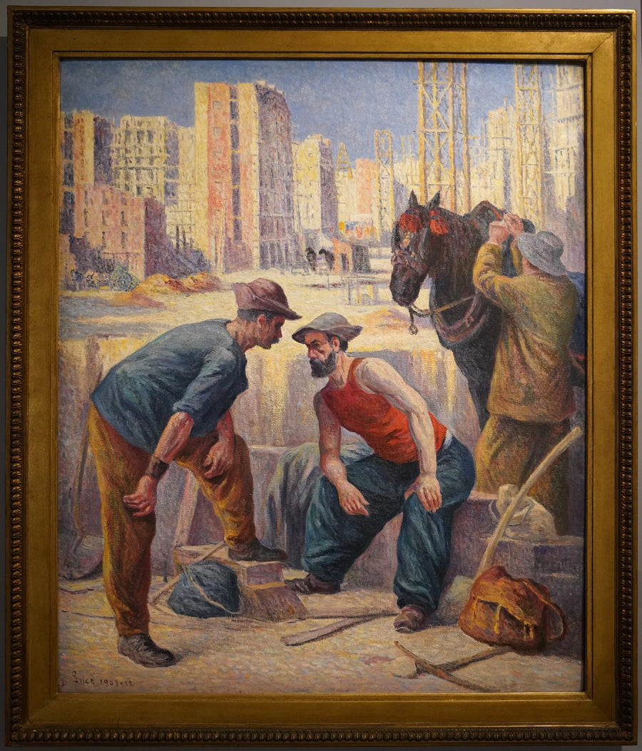 The construction workers - Maximilien Luce