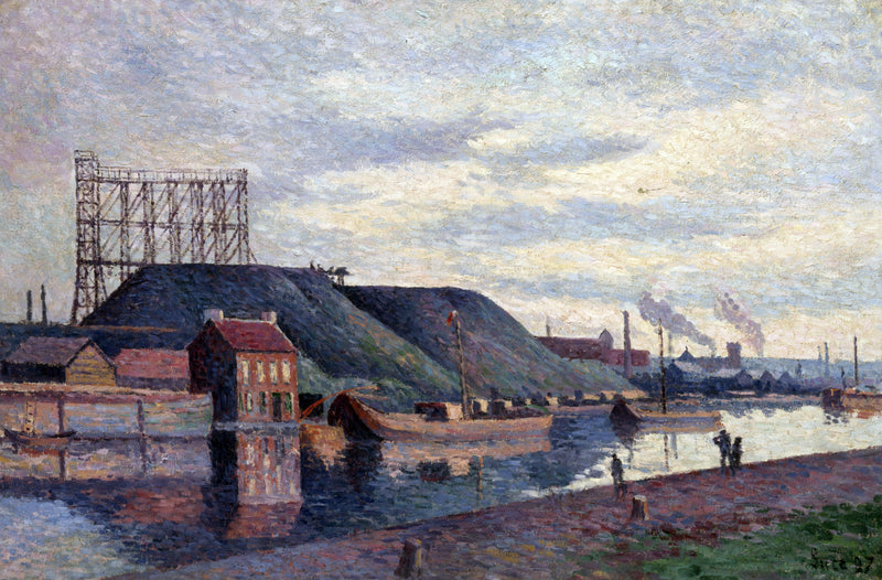The slag heaps of Sacré Madame - Maximilien Luce