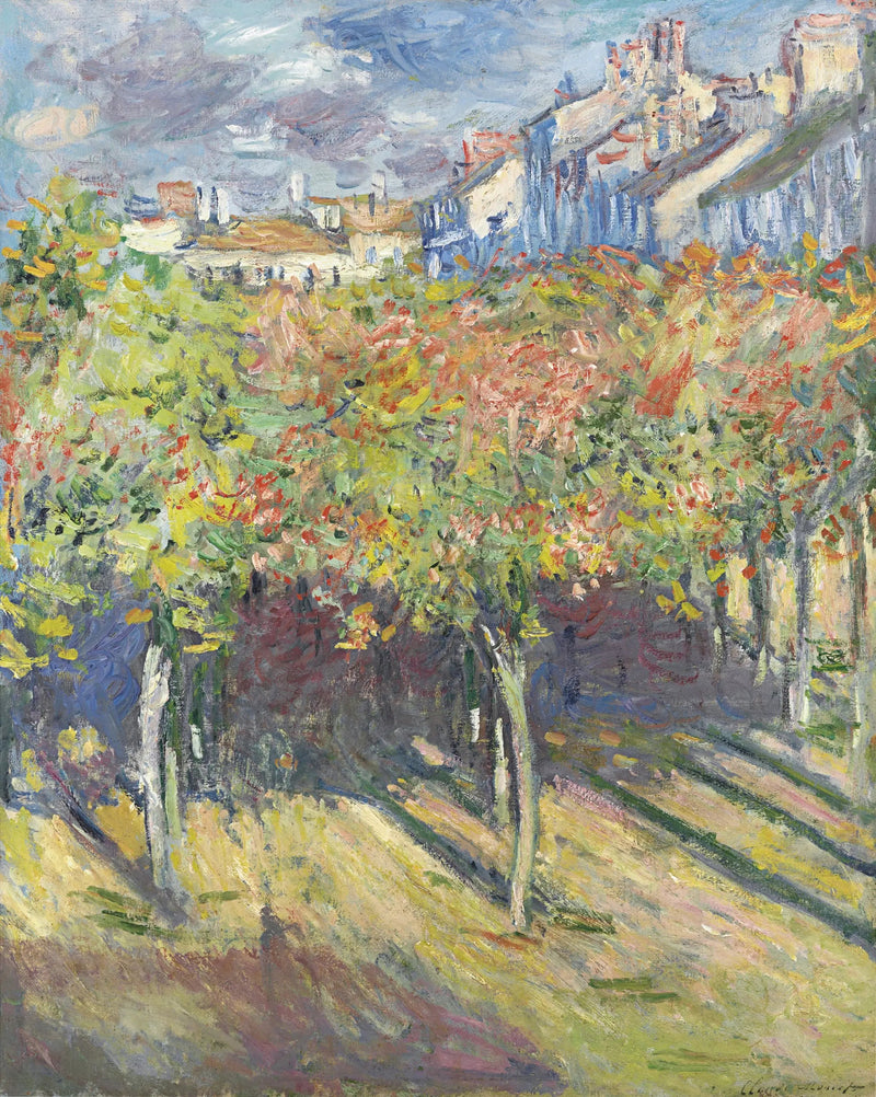 The Lime Trees at Poissy - Claude Monet