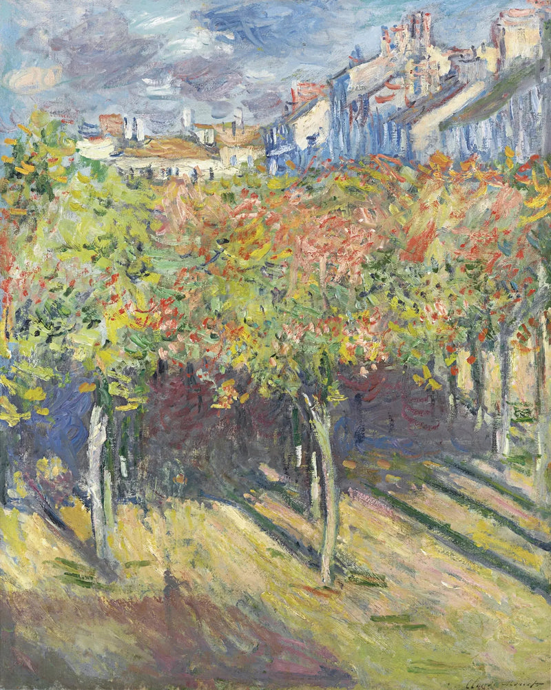 The Lime Trees at Poissy - Claude Monet