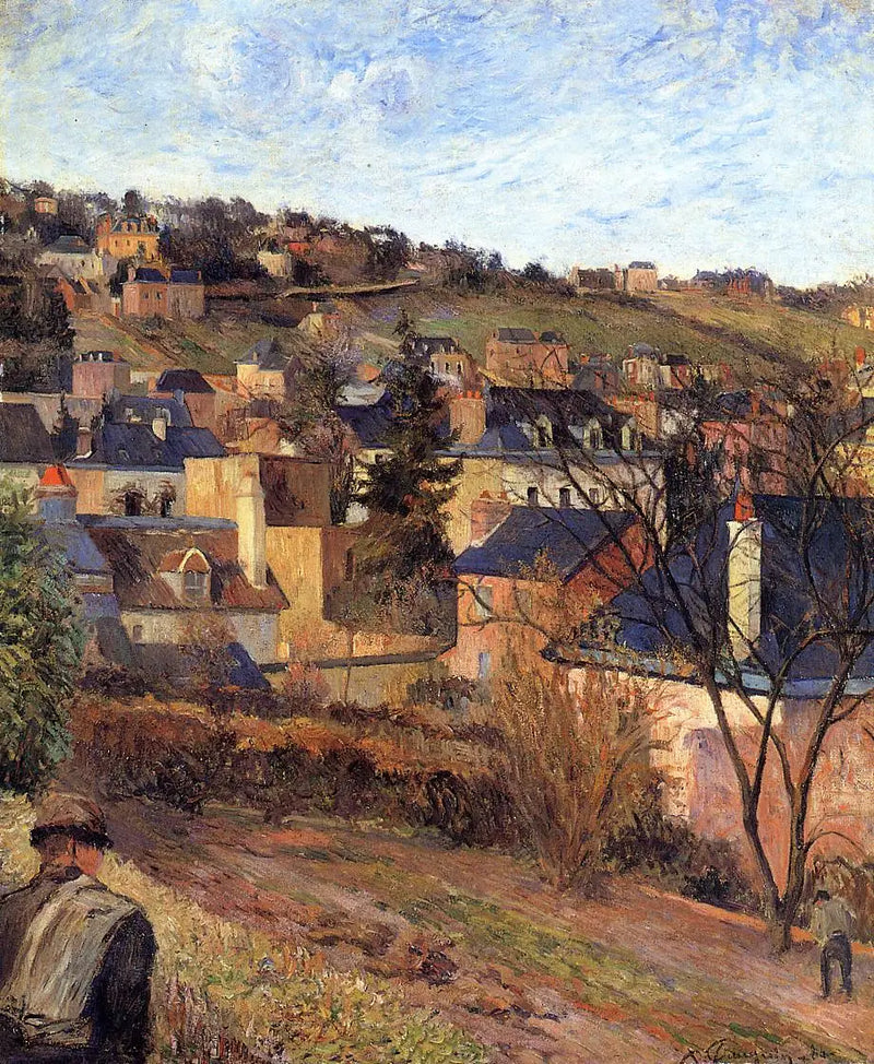 The Blue Roofs, Rouen - Paul Gauguin