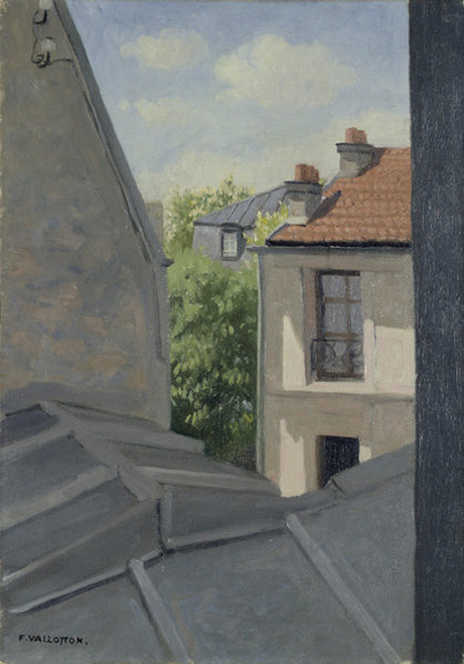 The rooftops, rue Mérimée - Félix Vallotton