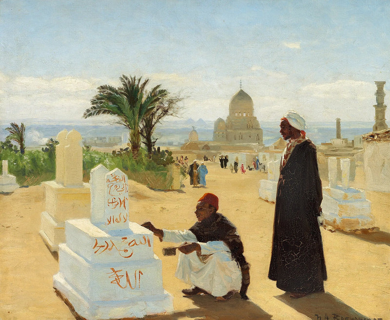 The tombs of the apostles Jacob and Zechariah near Cairo. - H. A. Brendekilde