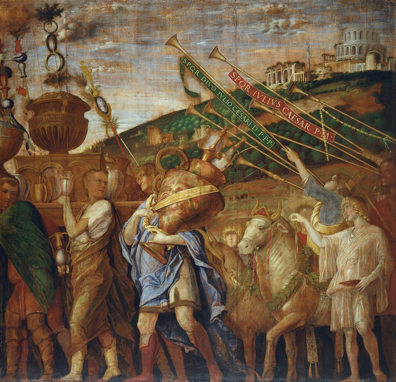 The Triumphs of Caesar: 4. The Vase Bearers - Andrea Mantegna