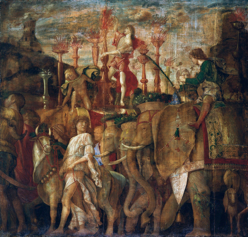The Triumphs of Caesar: 5. The Elephants - Andrea Mantegna