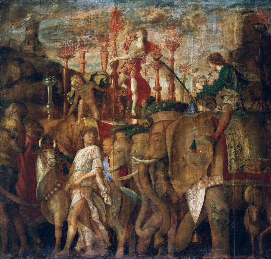 The Triumphs of Caesar: 5. The Elephants - Andrea Mantegna