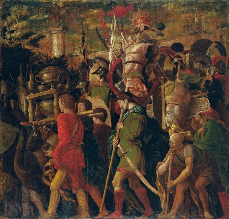 The Triumphs of Caesar: 6. The Corset Holders - Andrea Mantegna
