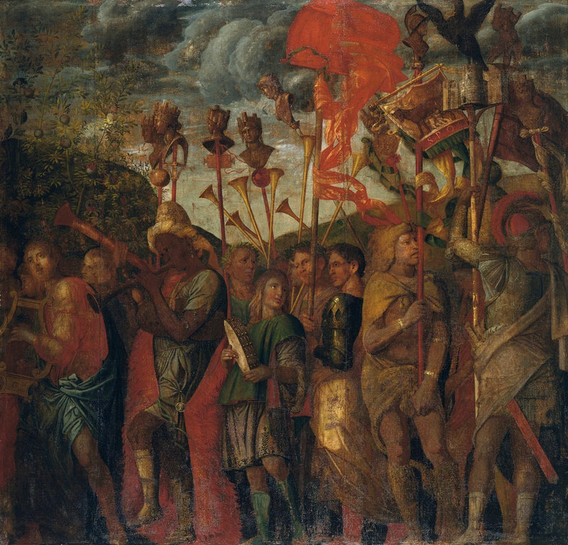 The Triumphs of Caesar: 8. The Musicians - Andrea Mantegna