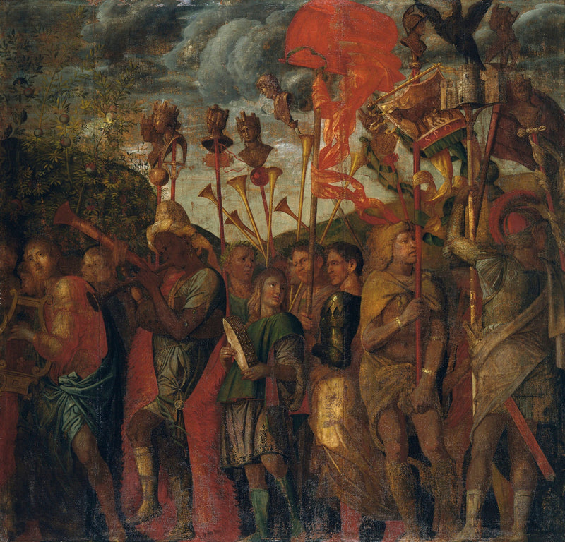 The Triumphs of Caesar: 8. The Musicians - Andrea Mantegna
