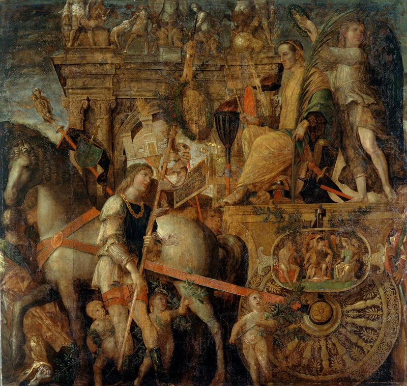 The Triumphs of Caesar: 9. Caesar on his chariot - Andrea Mantegna