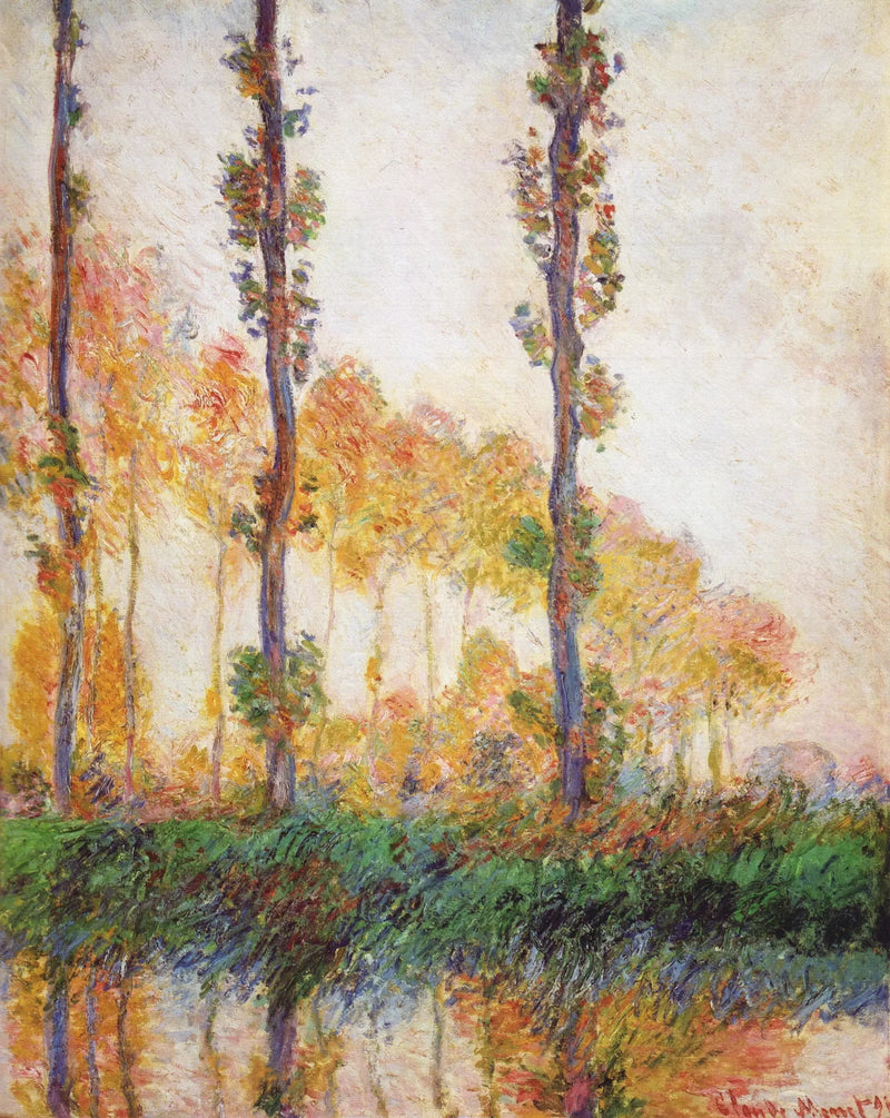 The Three Trees, Autumn - Claude Monet
