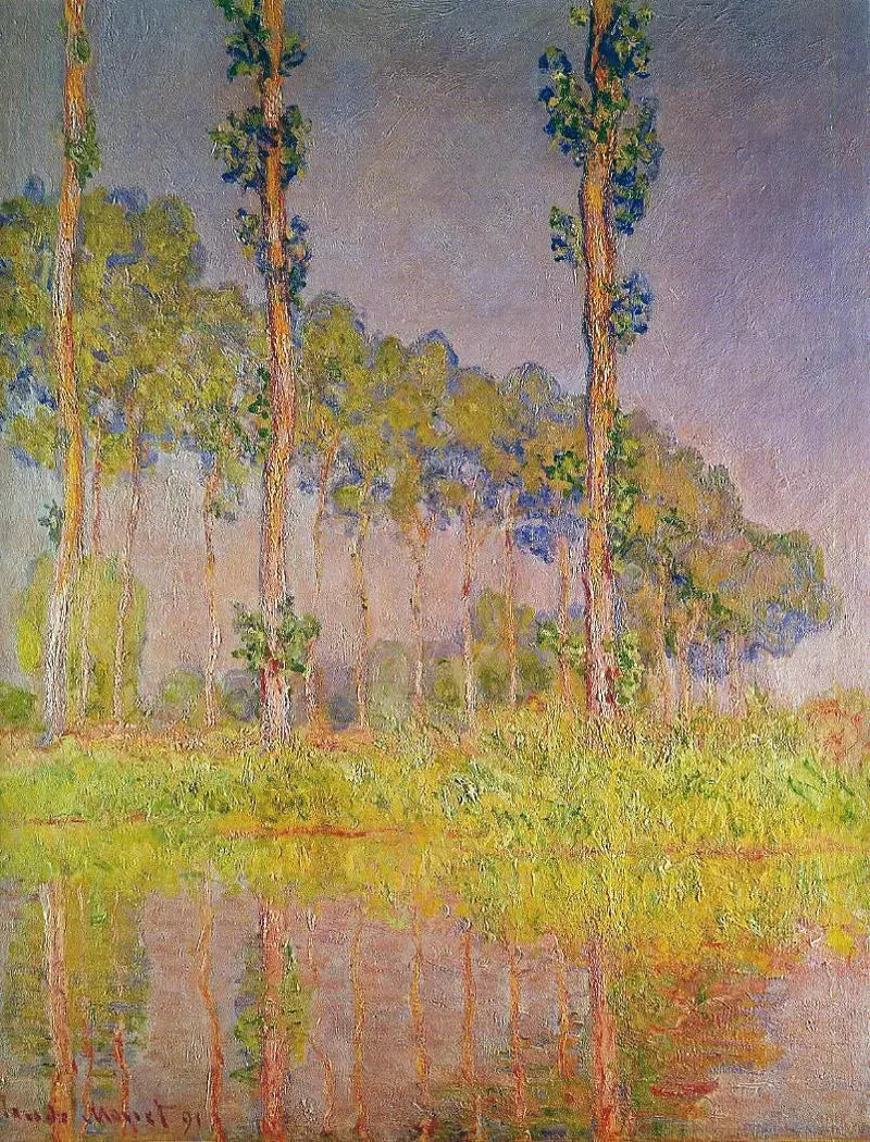 The Three Trees, spring - Claude Monet