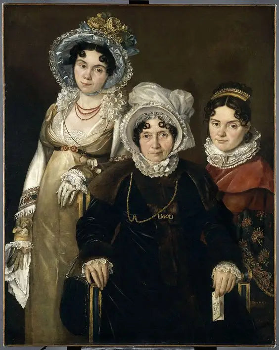 The Three Ladies of Ghent - Jacques-Louis David