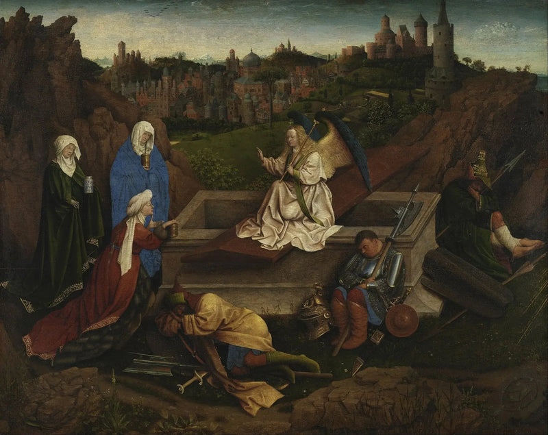 The Three Maries at the Sepulchre - Jan van Eyck