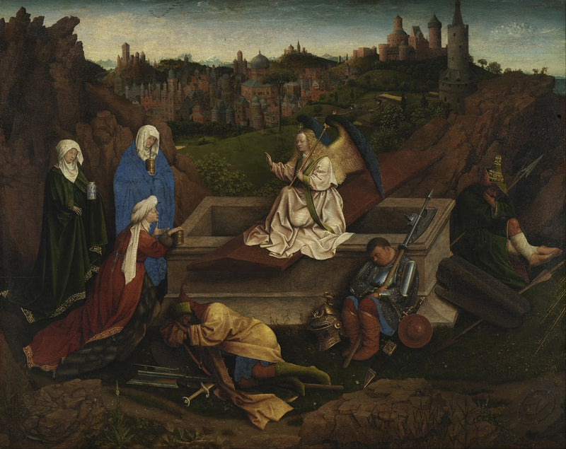 The Three Maries at the Sepulchre - Jan van Eyck