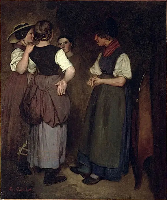 The Three Sisters by Courbet - Gustave Courbet