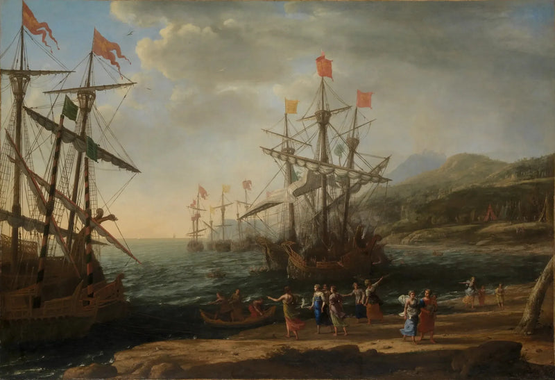 The Trojan Women Set Fire to Their Fleet - Claude Lorrain