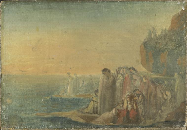 Les Troyennes pleurant la perte d'Anchise - Theodore Chassériau