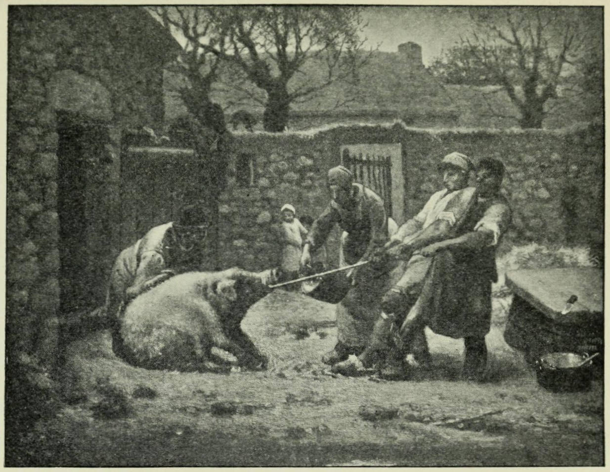 The Pig Killers - Jean-François Millet