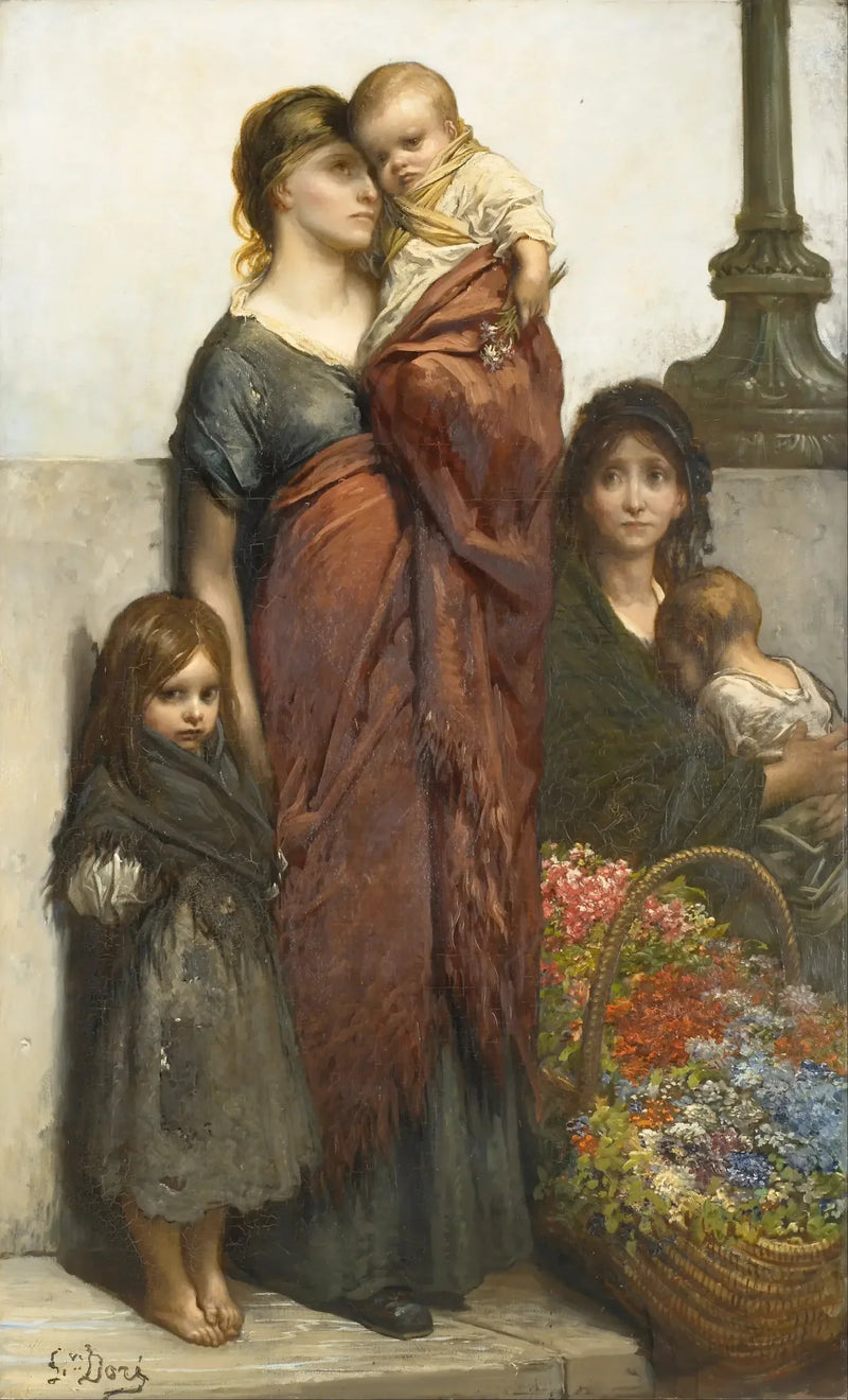 The Flower Sellers of London - Gustave Doré