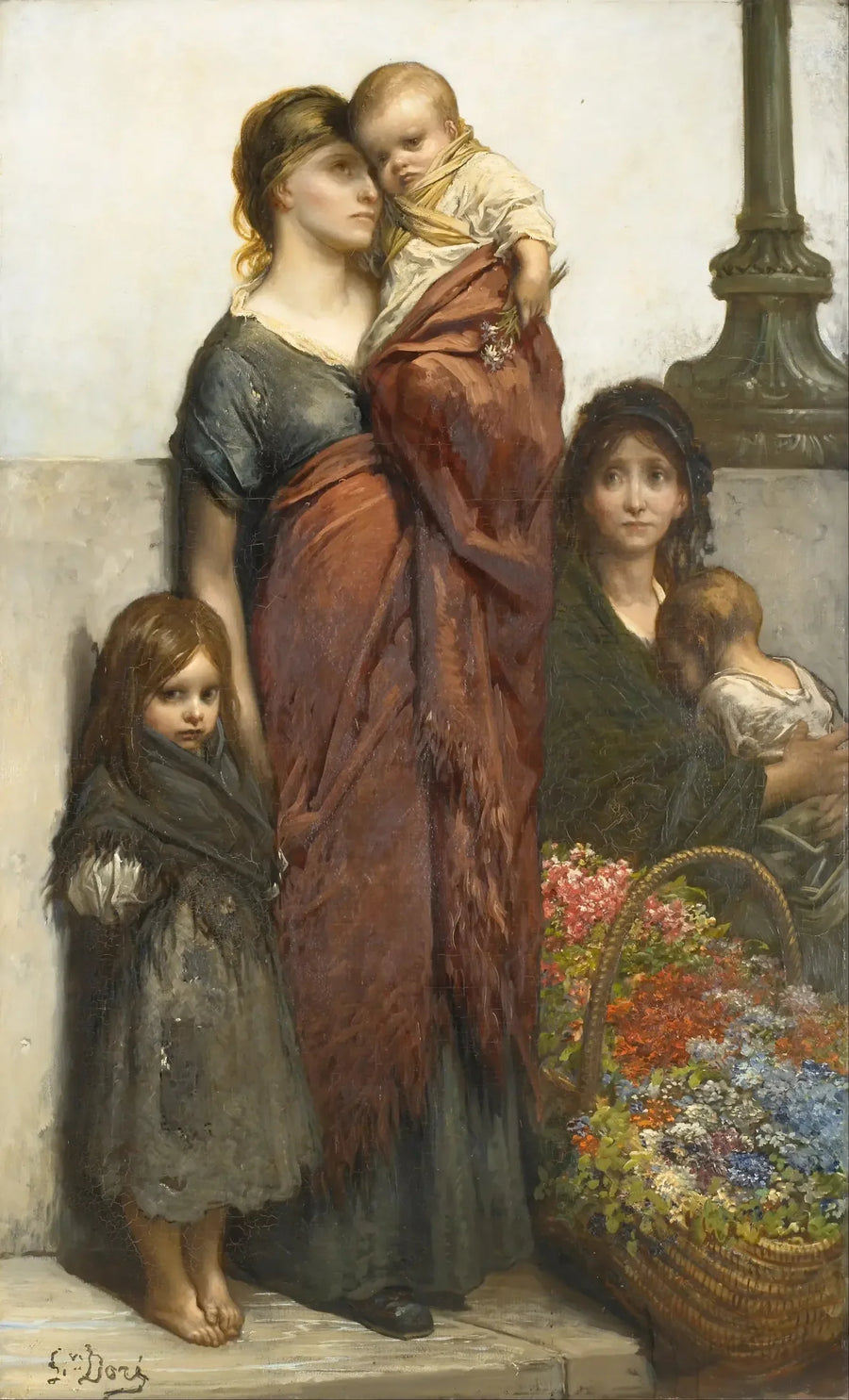 The Flower Sellers of London - Gustave Doré
