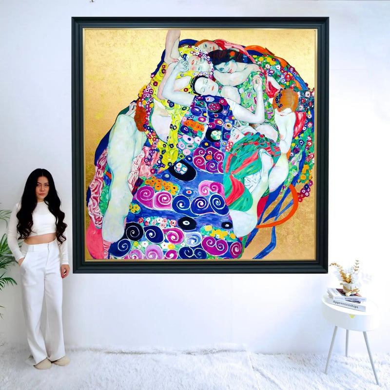 The Virgins – A Reimagined Work of Gustav Klimt by Master Apollon | 200 x 200 cm 