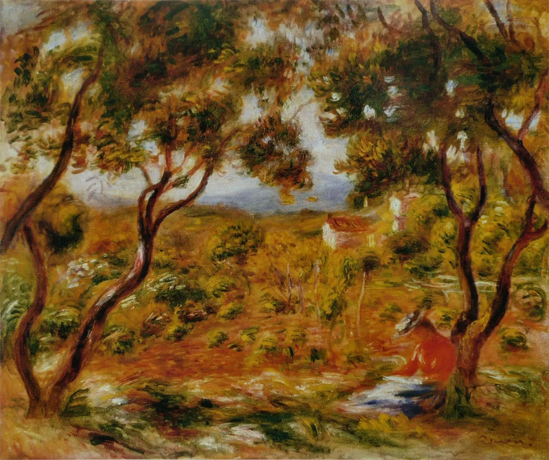 The Vines at Cagnes - Pierre-Auguste Renoir